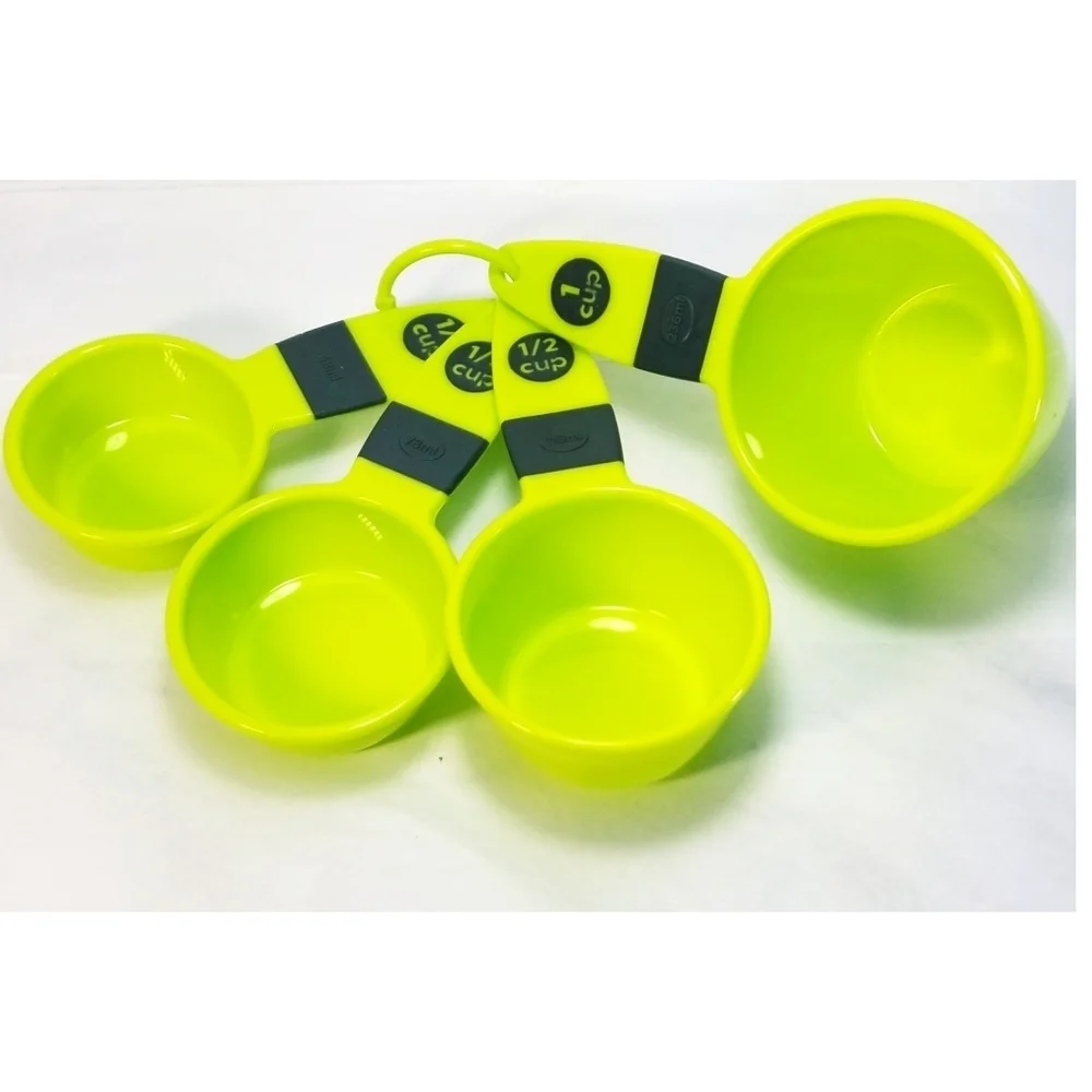 4 Pieces Food Measuring Cup Set, Green